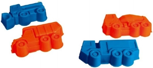 Dino plastmasas smilšu formiņas Tatra, 4 gabali