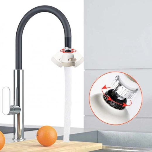 Vienmērīga 360° pagriešana precīzai strūklas virzīšanai