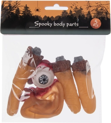Halloween plastic decorations (PP), set of 5 pcs