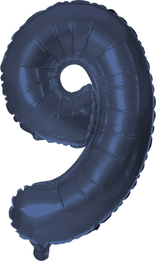Foil Balloon Number 9 30 cm Blue TORO