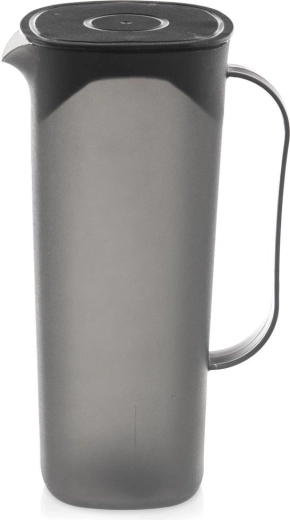 Plastmasas krūka ar vāku 1,8 l – melna