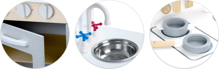 Functional sink with turnable faucet