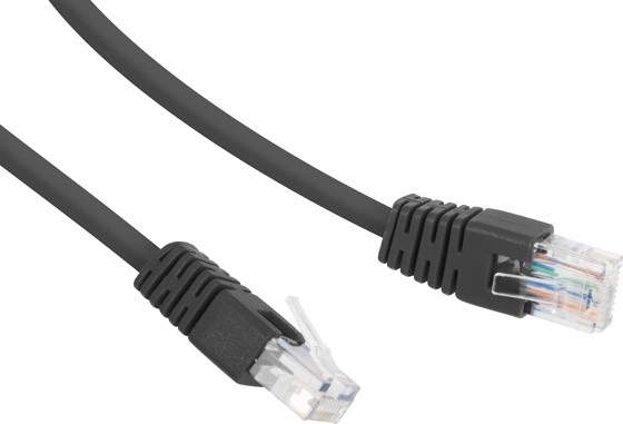 Tīkla patch kabelis Cat 6 UTP 5 m melns