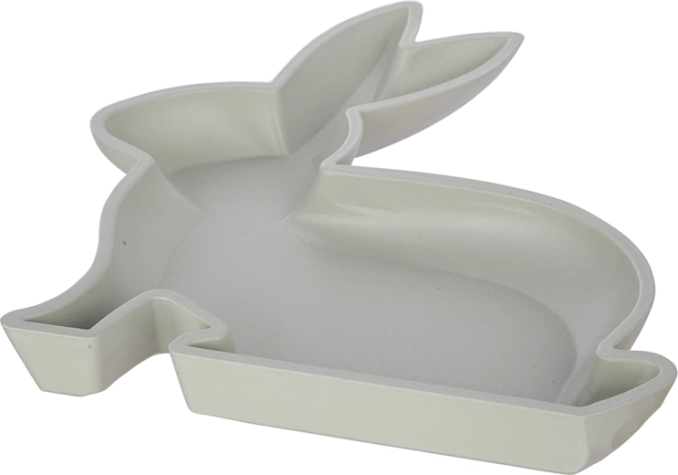 Decorative MDF tray, green, 23 × 29.5 cm