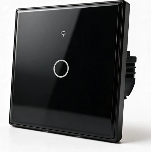 Smart touch Wi‑Fi wall light switch, 1-channel, with timer