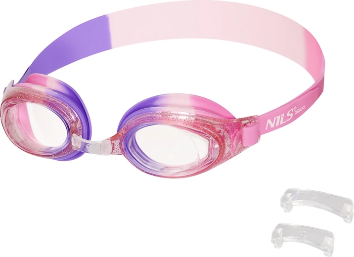 Bērnu peldbrilles NILS Aqua rozā
