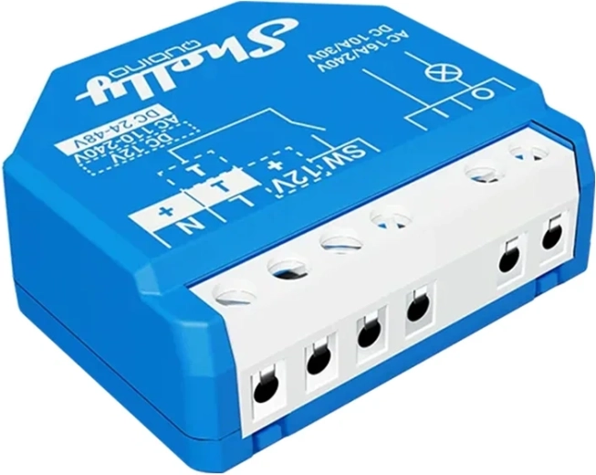 Shelly Wave 1 LR Z‑Wave switch with dry contact
