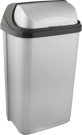 Izvelkams atkritumu spainis 50 l, taisnstūrveida, plastmasas, krāsu mikss