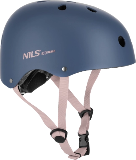NILS Extreme helmet for skating and cycling – blue – XS (48–52 cm)