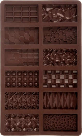 Silicone chocolate mold 27.5 × 17 cm