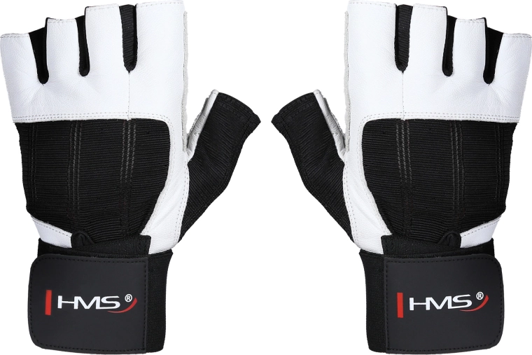 HMS Fitness Gloves with Wrist Support RST04 White – XXL