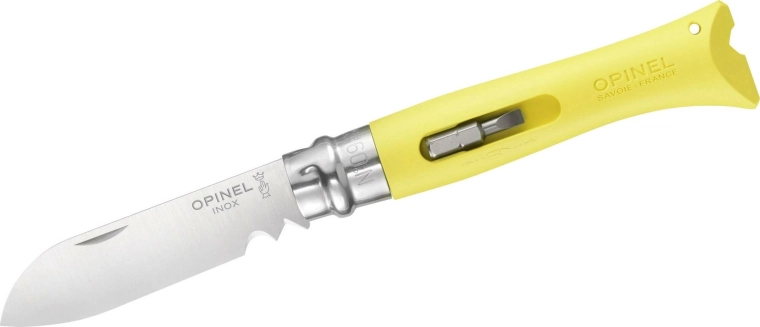 Opinel N°09 DIY dzeltens daudzfunkcionāls kabatas nazis 8 cm