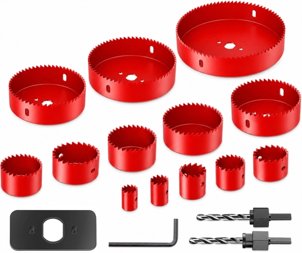 Kroņurbju komplekts kokam Renew Force 19–127 mm, 16 daļas