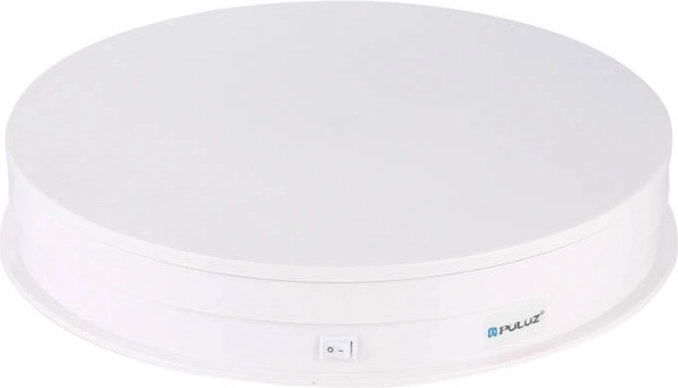 Elektrisks rotējošs fotografēšanas galds PULUZ 30 cm USB balts