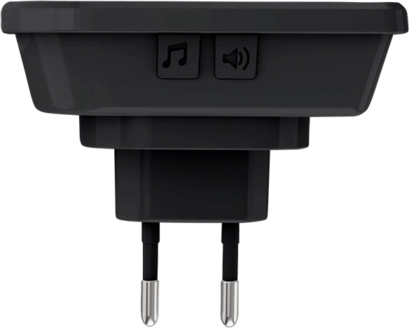 36 melodijas, 4 skaļuma līmeņi un LED indikācija