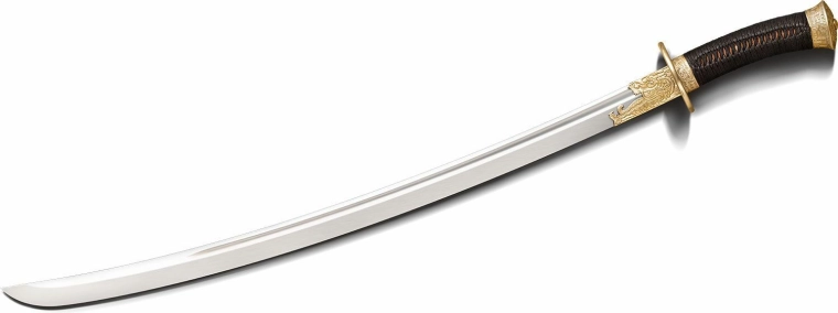 Ķīniešu šašļa Cold Steel Chinese Sabre, ar rokām kalta 1060 augstoglekļa tērauda
