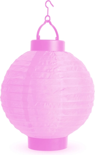 Rozā LED lampions