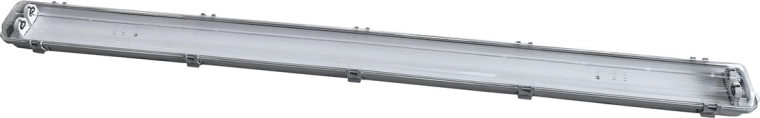 Solight dustproof ceiling light fitting for 2 LED T8 tubes, 120 cm