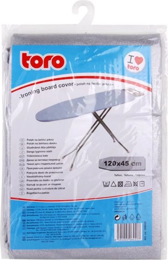 Toro gludināmā dēļa pārvalks ar nepiedegošu teflona virsmu 45 × 120 cm