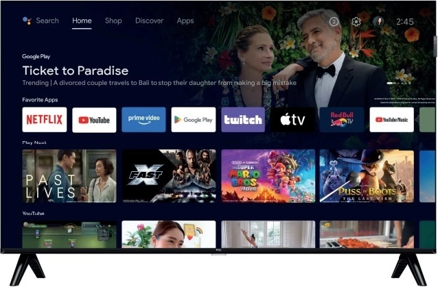 TCL 32" QLED TV with Google TV and HDR10