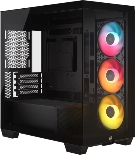 CORSAIR 2800X RS-R ARGB mATX Panoramic Computer Case, Black