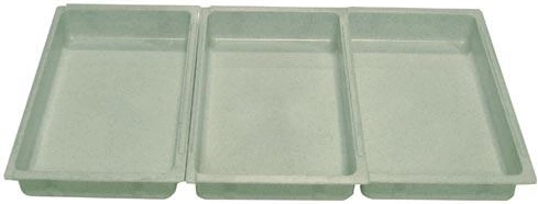Apviļāšanas trauku komplekts 25 × 15 × 4 cm, plastmasa, krāsu mikss (3 gab.)