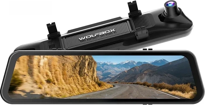 WOLFBOX G900 Pro 4K + 2,5K videoreģistrators atpakaļskata spogulī