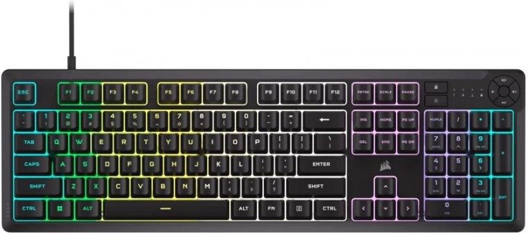 Spēļu tastatūra Core RGB melna