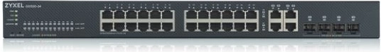 Zyxel GS1920-24 v2 viedi pārvaldāms (Smart Managed) slēdzis 24×Gb + 4×Gb, patstāvīgā režīmā vai ar NebulaFlex Cloud