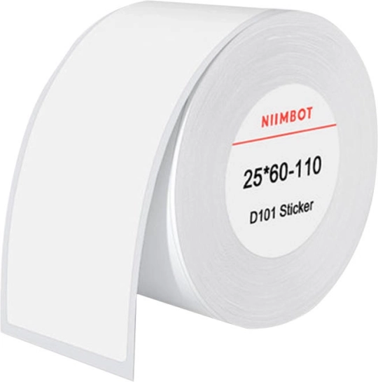 Termālās etiķetes Niimbot 25x60 mm, baltas