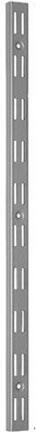 Double bracket rail 1000 mm white