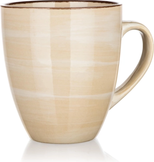 Keramikas krūze 400 ml Palas krēmkrāsas