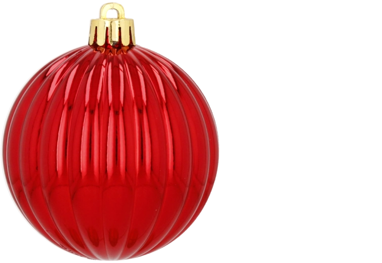 Ziemassvētku rotājumu komplekts tūbā, 30 gab., 7 cm