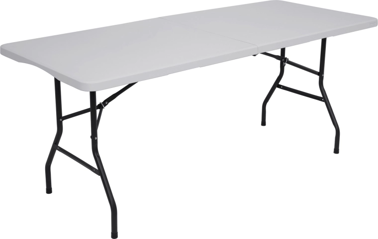 Salokāms kempinga galds NILS Camp 180 × 74 cm, balts