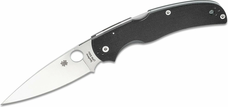 Spyderco Native Chief salokāms kabatas nazis 10,4 cm satin, melns G-10 - 1 gab.
