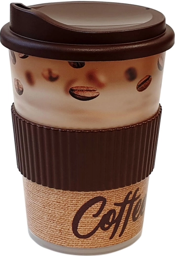 Cup with spout 0.4 l with sleeve PH Ekoline Coffee