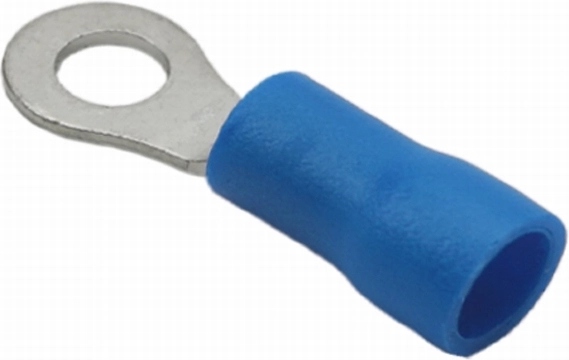 Insulated cable lug 6.5/3.4 mm blue