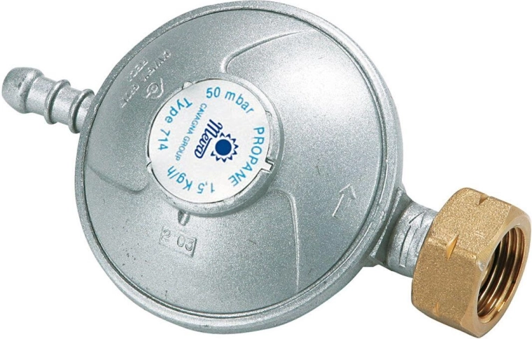 PB spiediena regulators 50 mbar ar uzgali un uzgriezni W21,8 LH