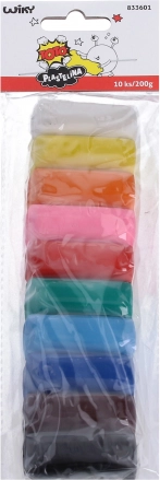 Plastilīns 10 krāsas 200 g