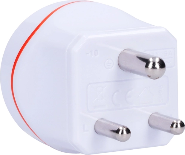 Solight travel adapter for India, type D