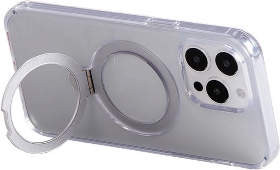 Magnetic case with stand JOYROOM for iPhone 15 – transparent