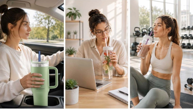 Comfortable drinking without lifting the mug