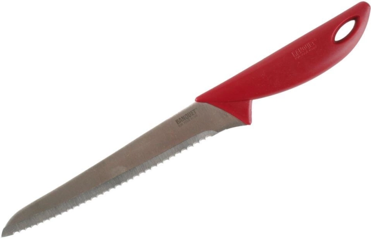 Bread Knife 20 cm Banquet Culinaria Red