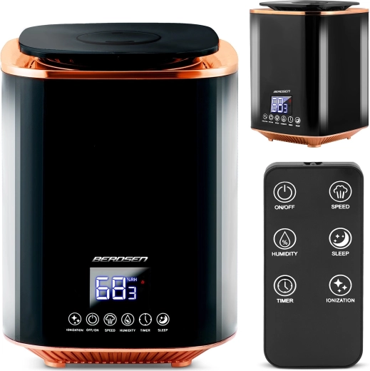 Berdsen black ultrasonic air humidifier with ionization