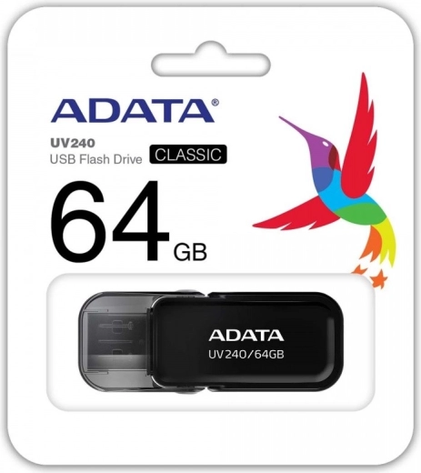 Zibatmiņa ADATA UV240 64 GB USB 2.0 melna