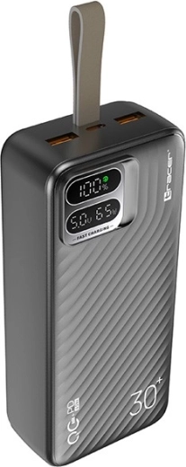 Powerbanka Tracer Blaze 30000 mAh 65 W, melna