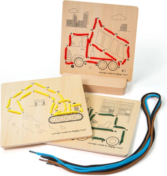Vēršana pēc cipariem – celtniecības tehnika BIGJIGS TOYS