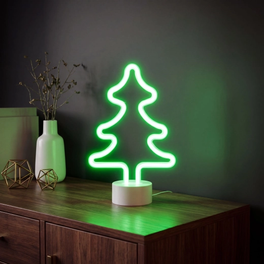 Decorative light for a table or shelf