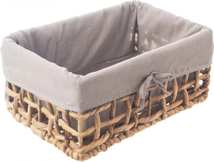 Dabīgs uzglabāšanas groziņš ar izņemamu tekstila ieliktni 30,5 × 20,5 × 15 cm ORION