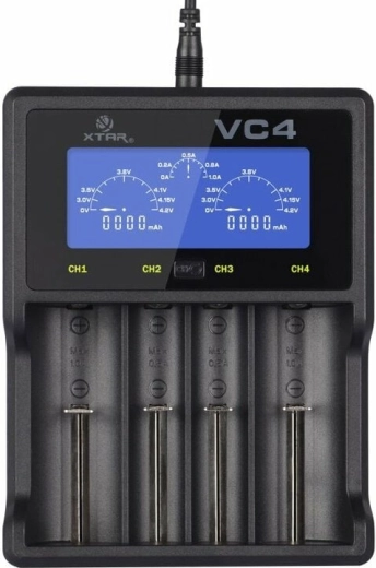 XTAR VC4 četrkanālu inteliģentais USB lādētājs